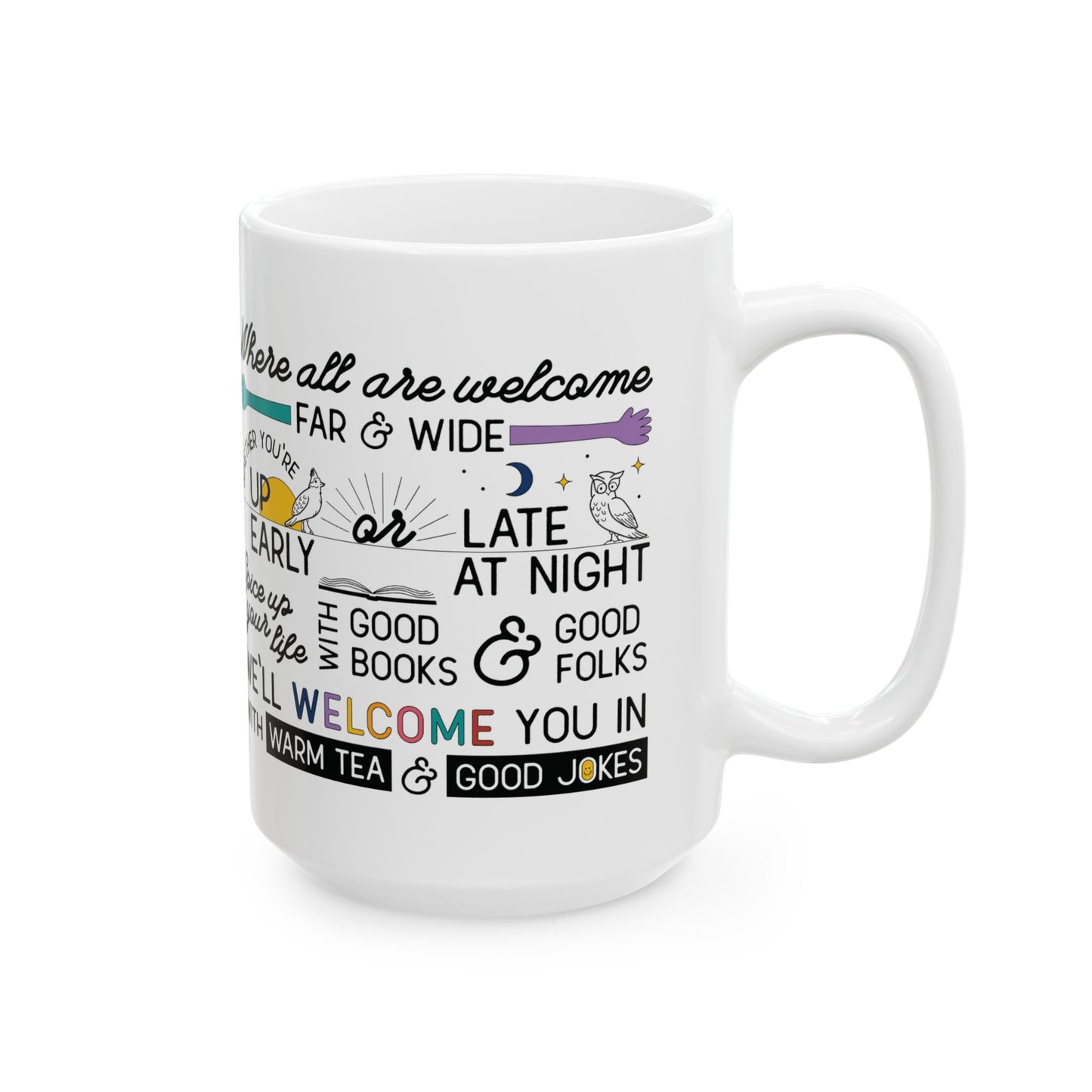 All Are Welcome Ceramic Mug, (11oz, 15oz)