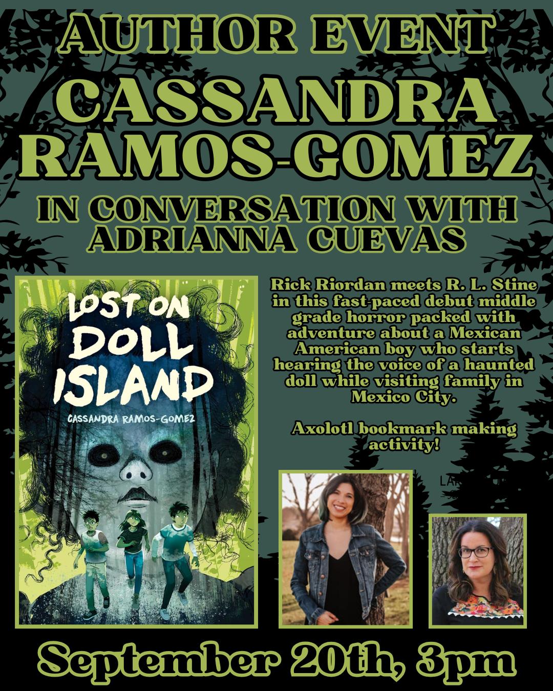 Cassandra Ramos-Gomez Author Event - LOST ON DOLL ISLAND