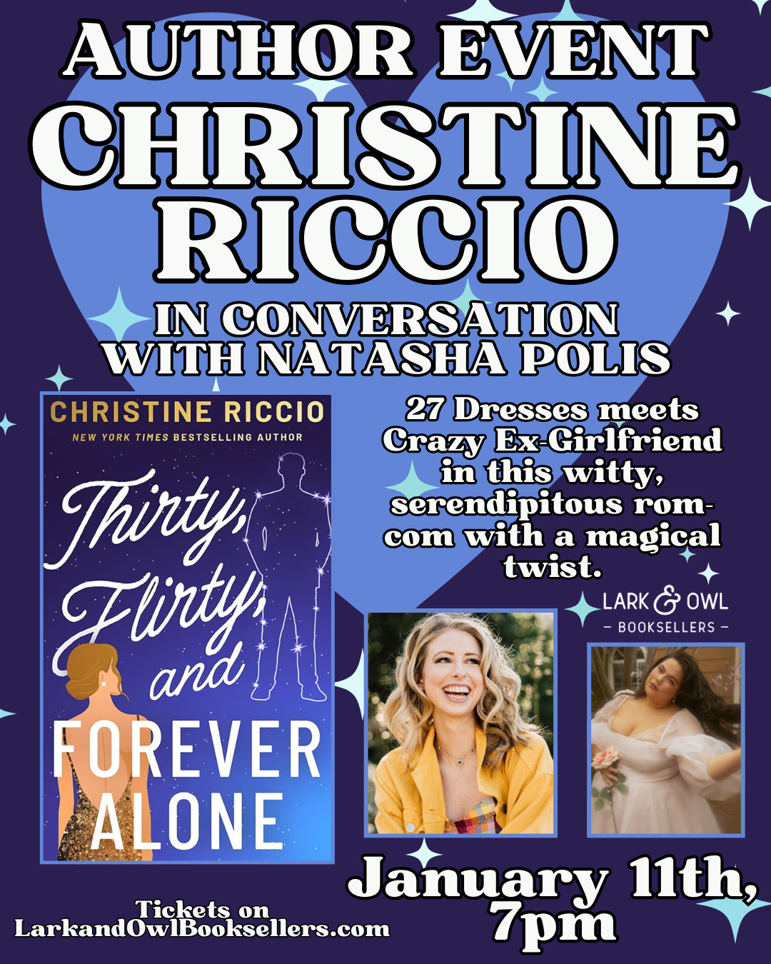 Christine Riccio Author Event - THIRTY, FLIRTY, AND FOREVER ALONE