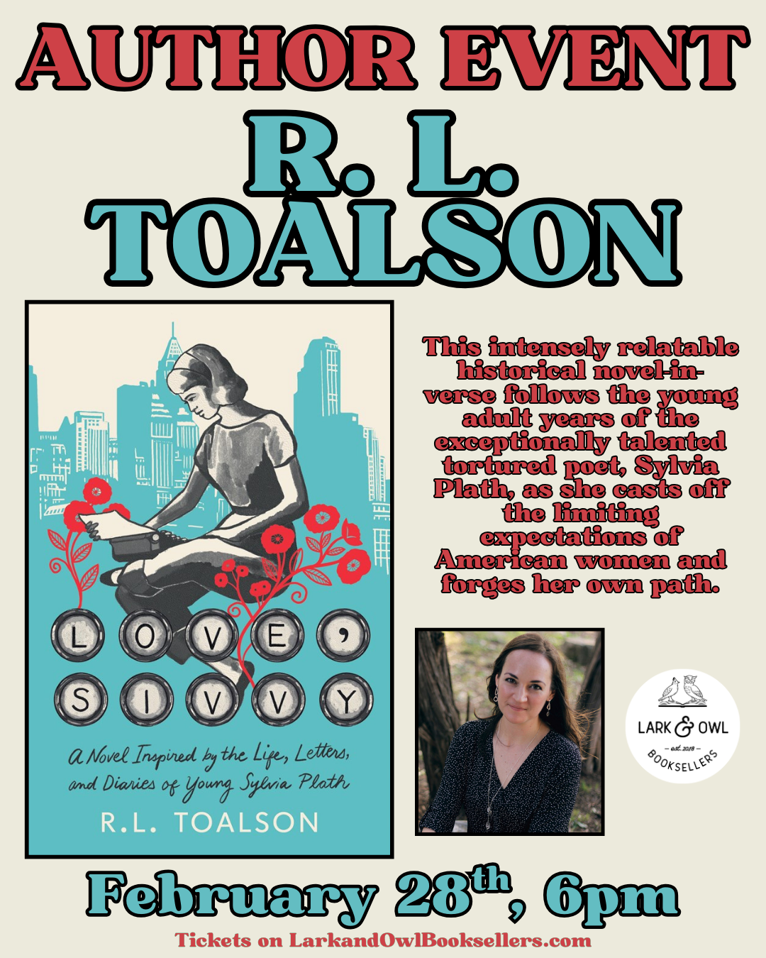 R. L. Toalson Author Event - LOVE, SIVVY