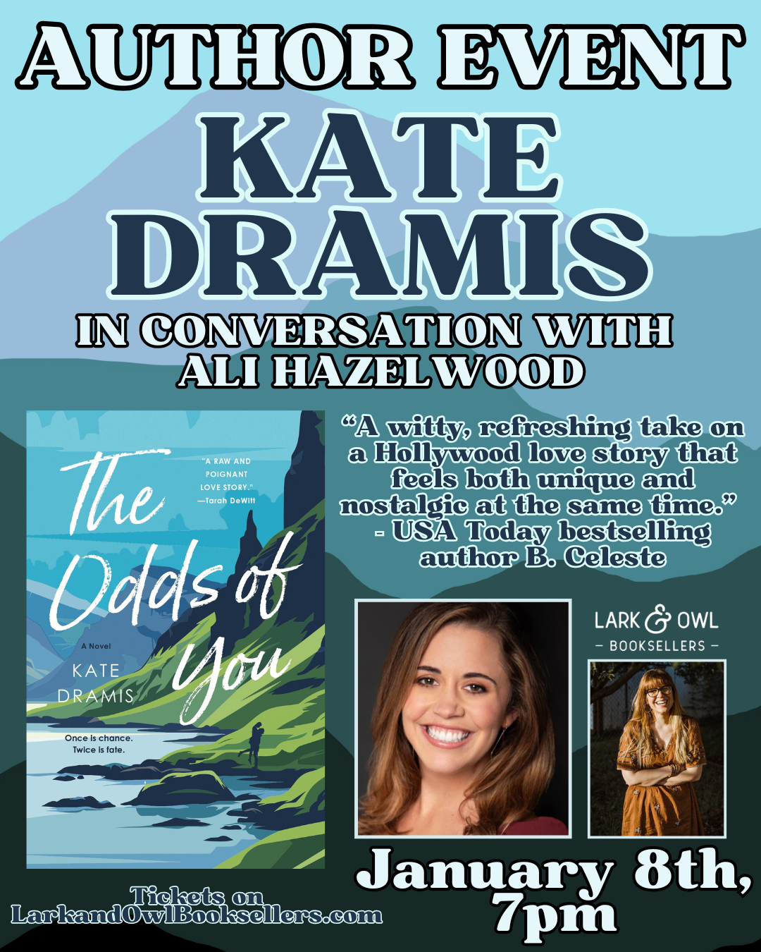 Kate Dramis Author Event - THE ODDS OF YOU