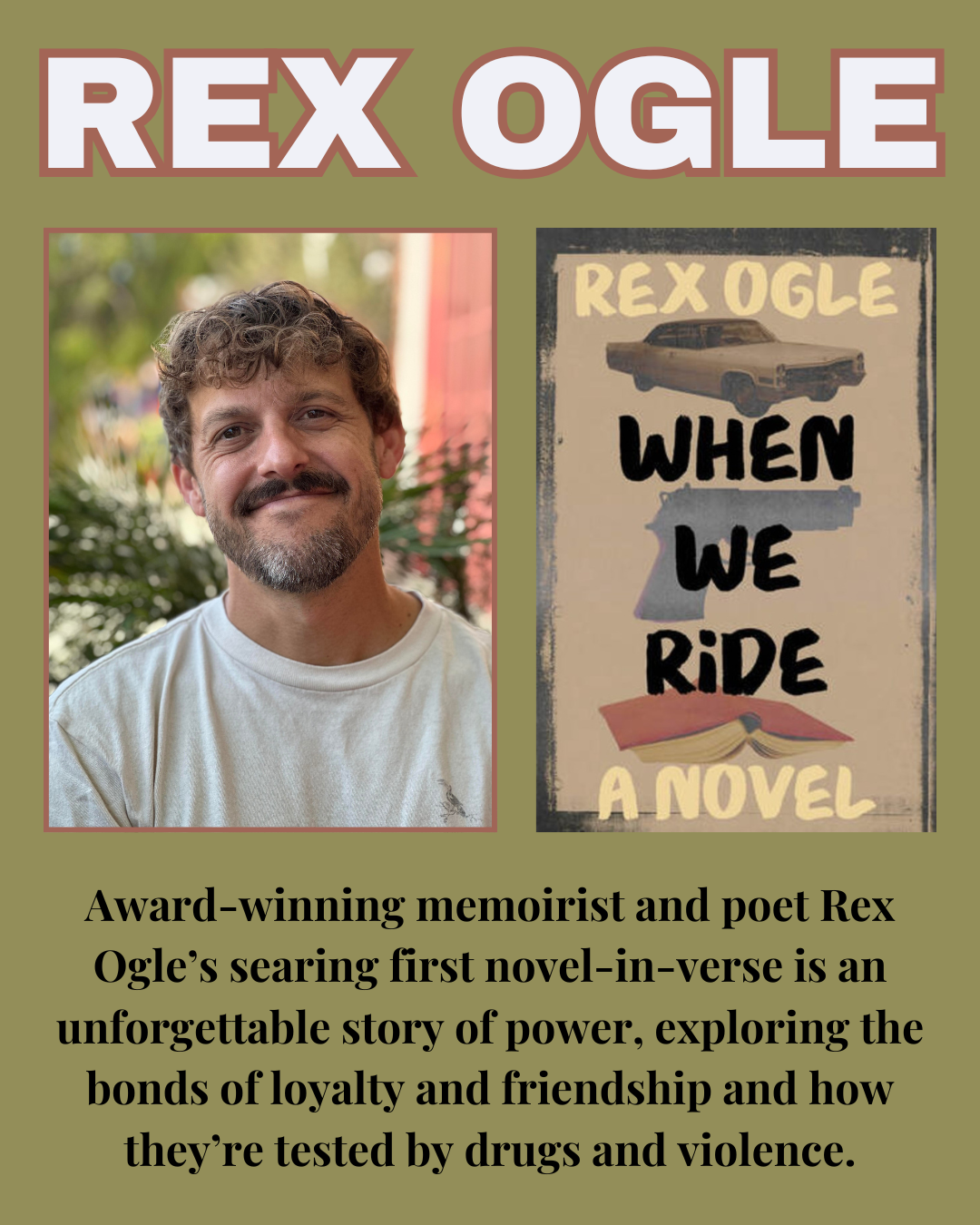 Texas Author Panel - Rex Ogle, James Wade, & Bret Anthony Johnston