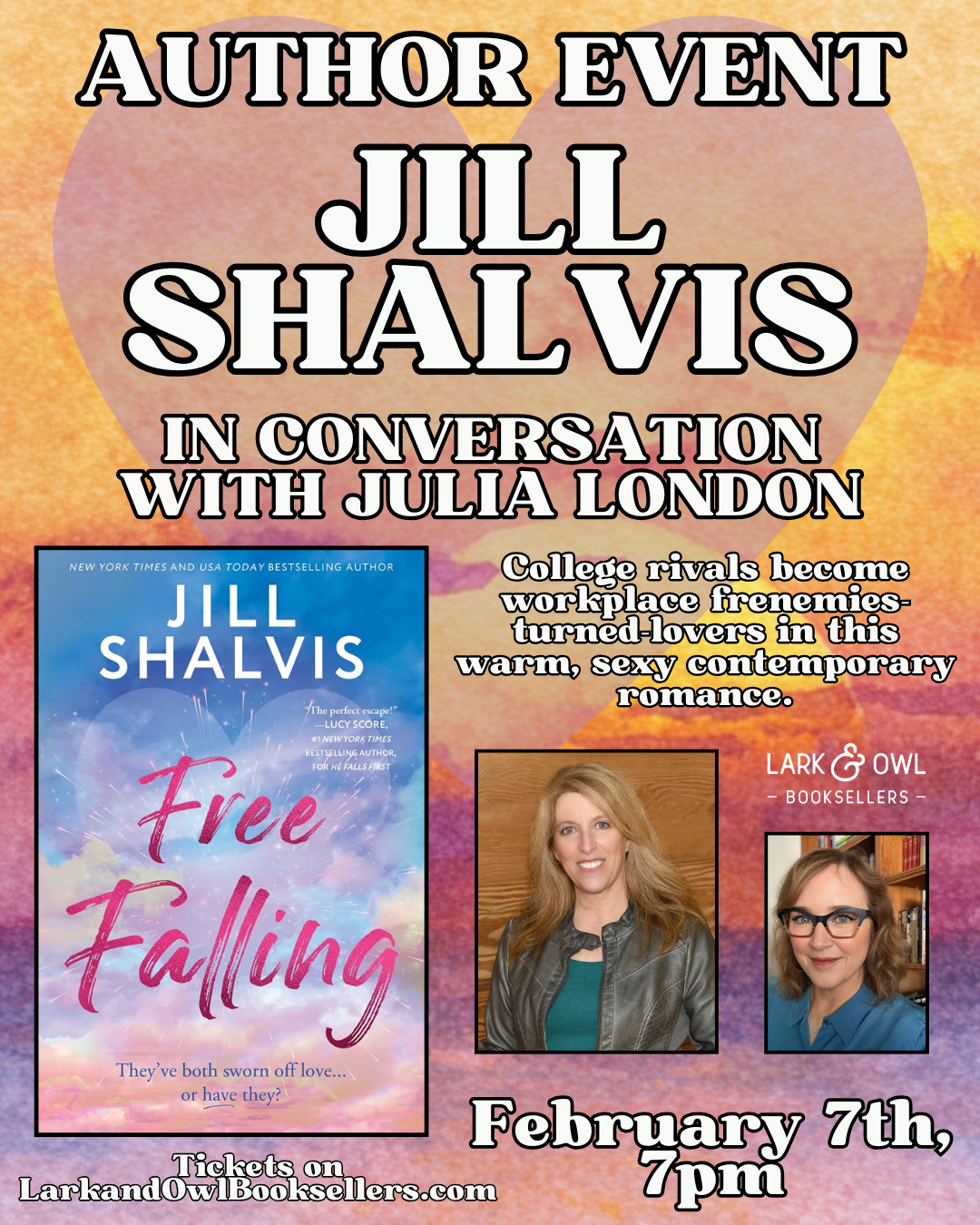 Jill Shalvis Author Event - FREE FALLING