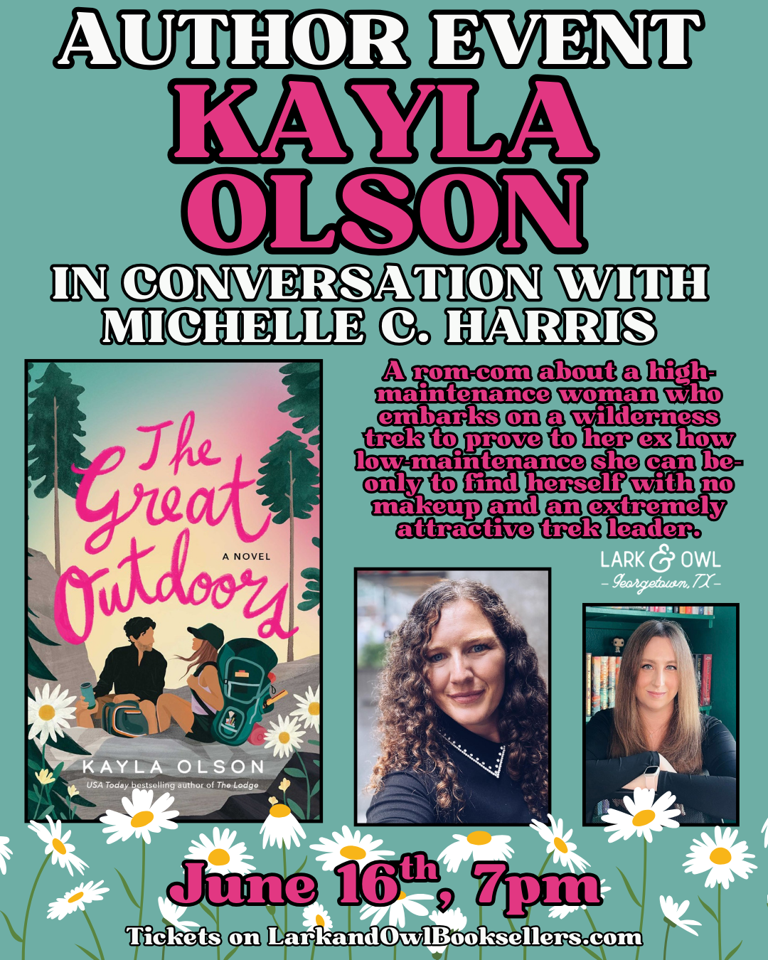 Kayla Olson Author Event - THE GREAT OUTDOORS