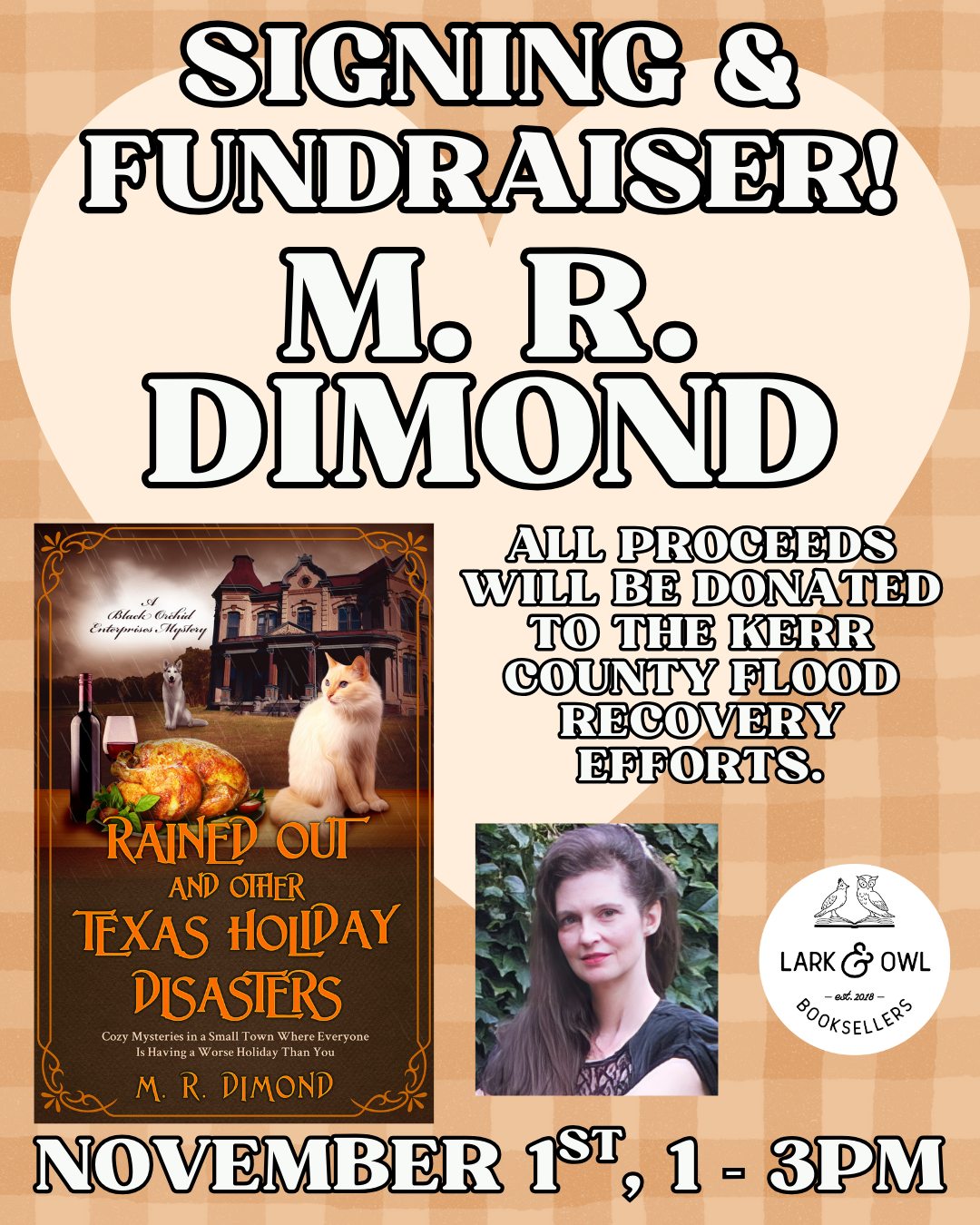 Fundraiser & Signing- M. R. Dimond