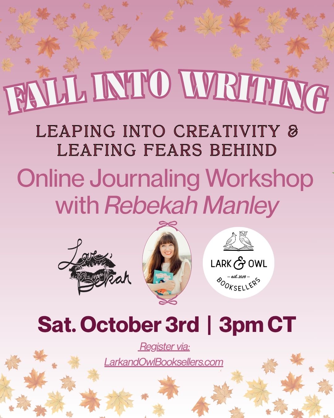Fall into Writing Workshop: Leaping into Creativity & Leafing Fears Behind