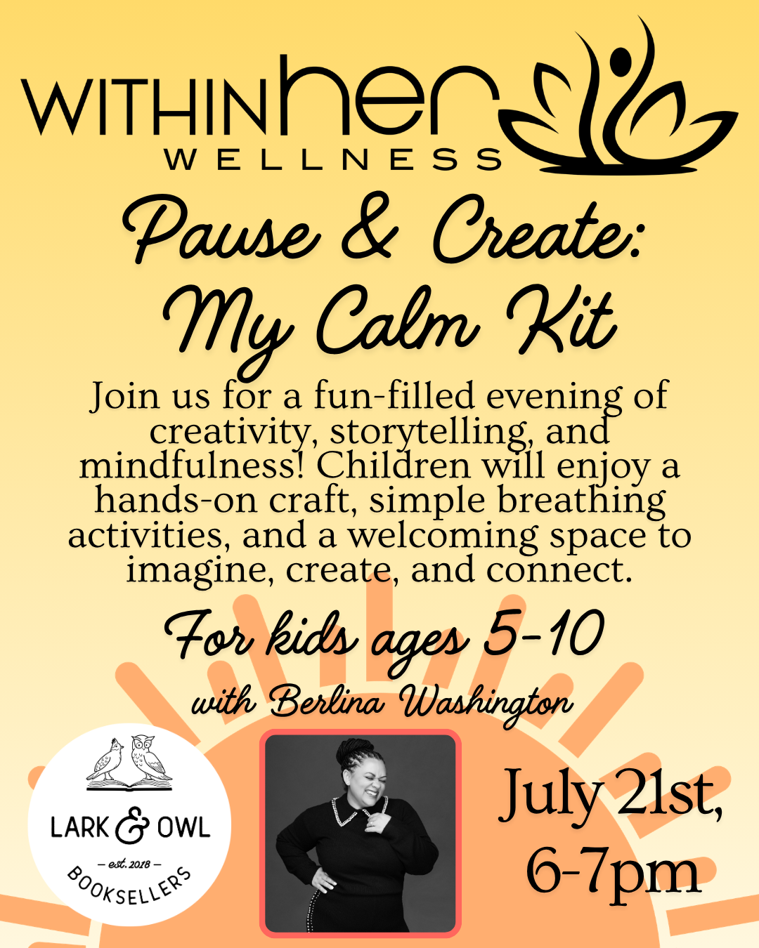 WithinHER Wellness - Pause & Create (Kids, Ages 5-10)