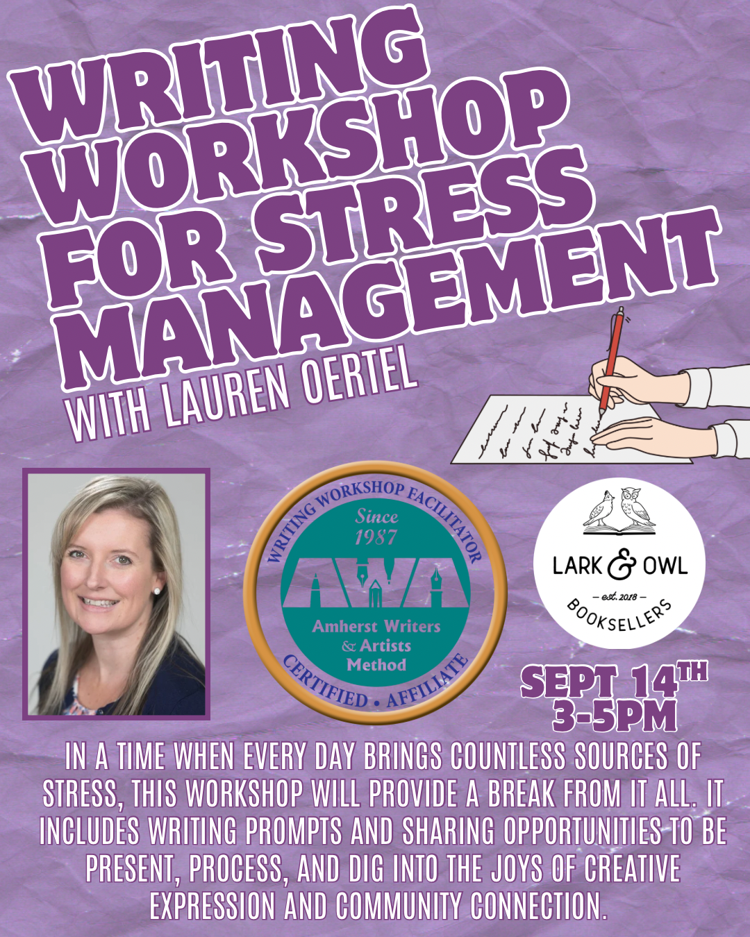 Writing Workshop for Stress Management