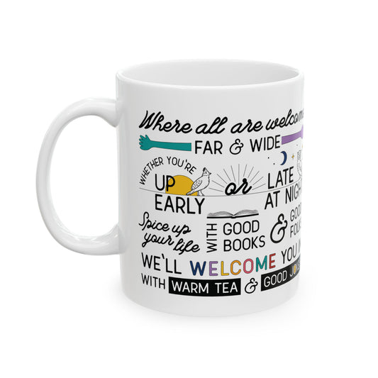 All Are Welcome Ceramic Mug, (11oz, 15oz)