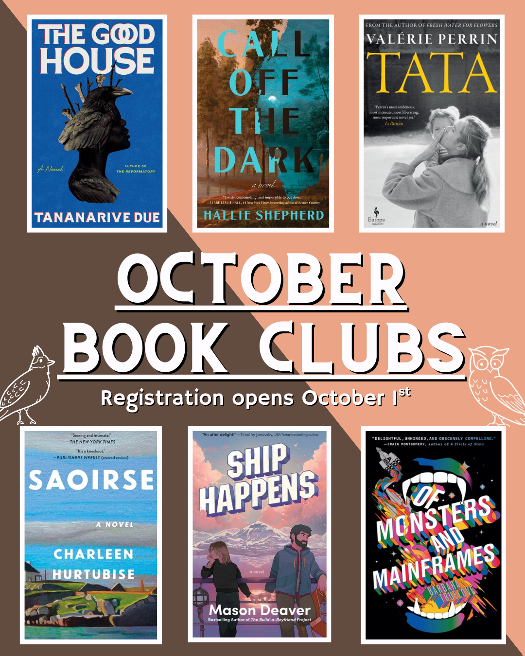 October 2026 Book Clubs!