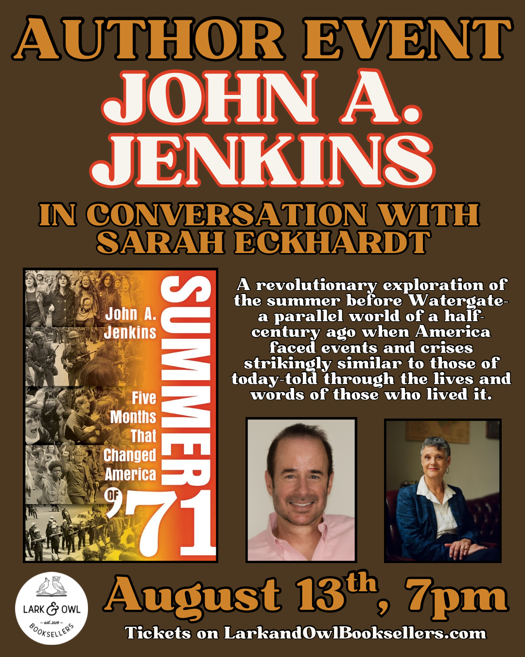 John A. Jenkins Author Event - SUMMER OF '71