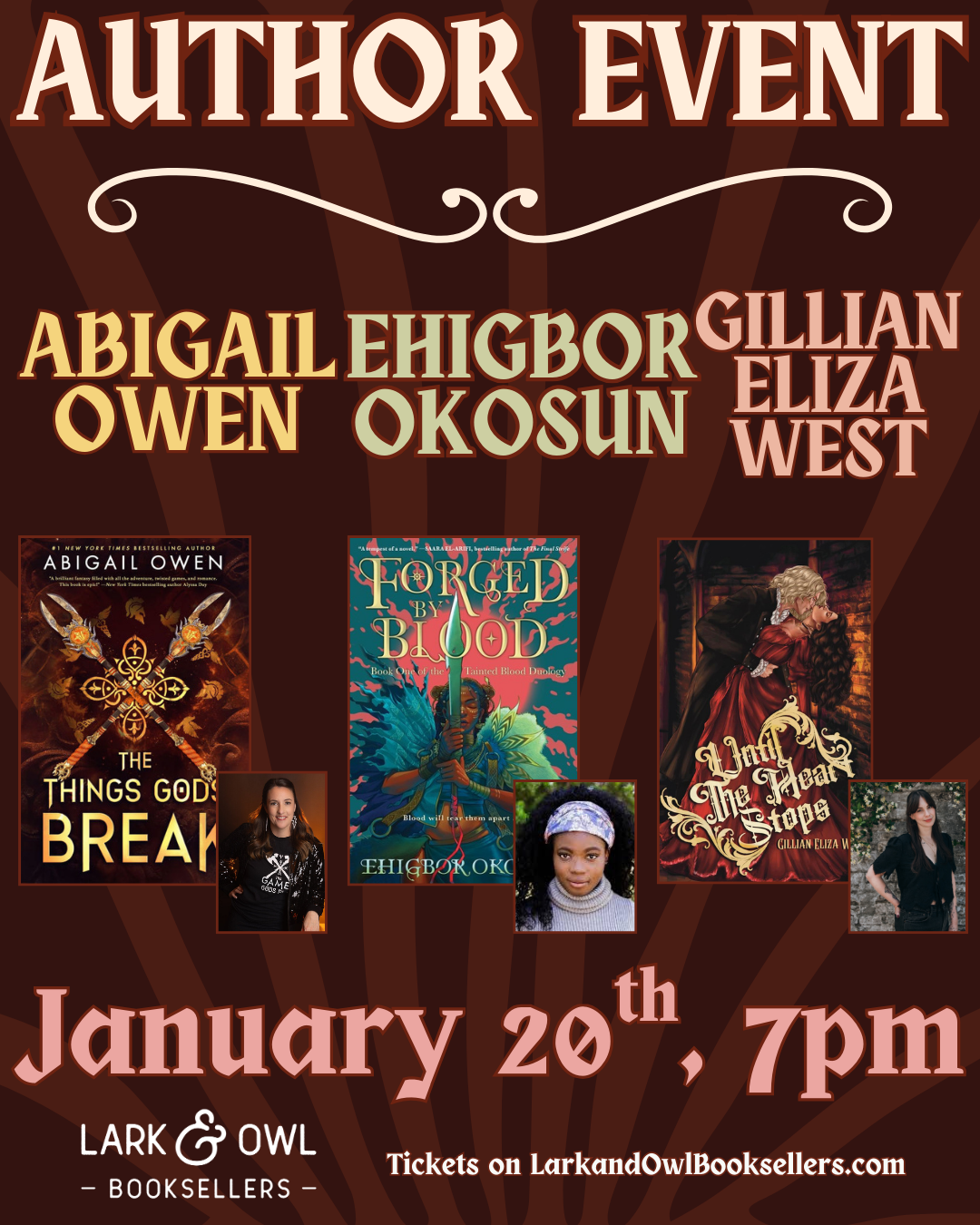 Fantasy Author Panel - Abigail Owen, Ehigbor Okosun, & Gillian Eliza West