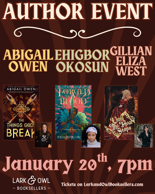 Fantasy Author Panel - Abigail Owen, Ehigbor Okosun, & Gillian Eliza West