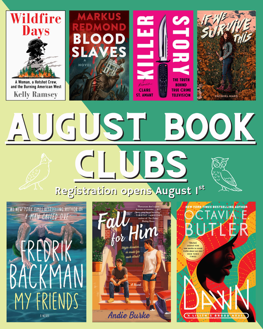 August 2025 Book Clubs!