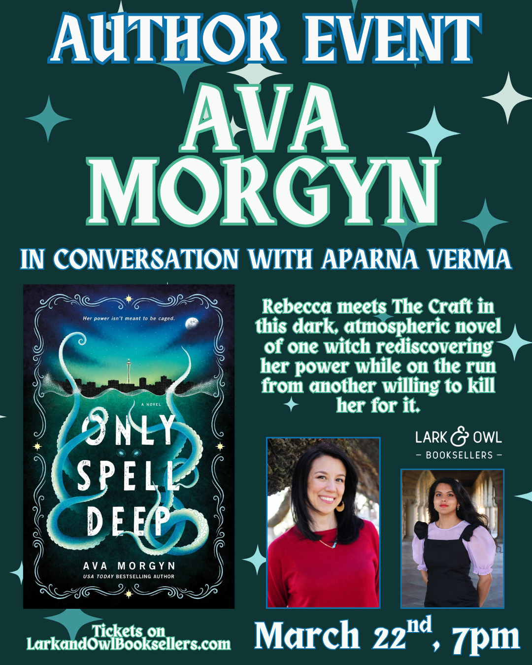 Ava Morgyn Author Event - ONLY SPELL DEEP