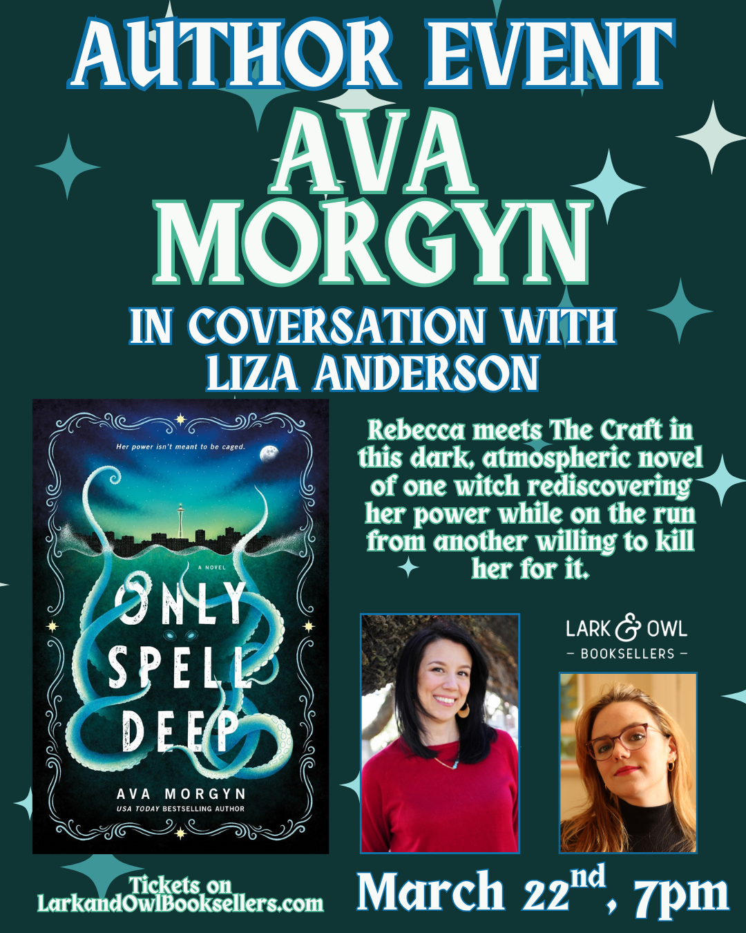 Ava Morgyn Author Event - ONLY SPELL DEEP