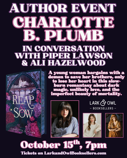 Charlotte B. Plumb Author Event - REAP & SOW
