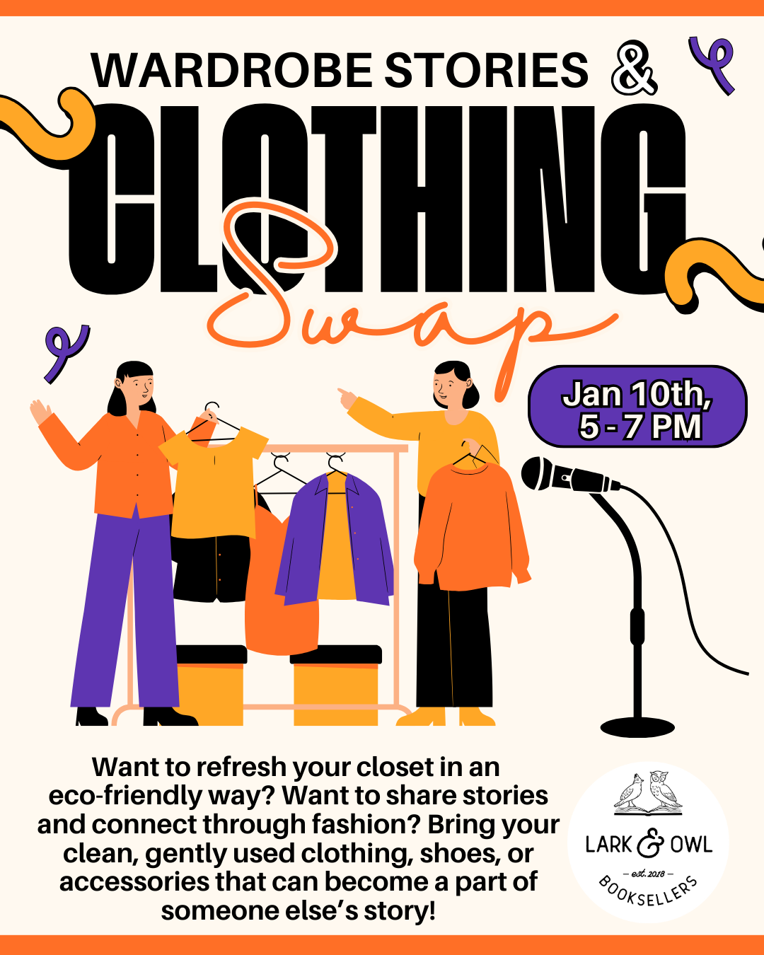 Wardrobe Stories & Clothing Swap Open Mic