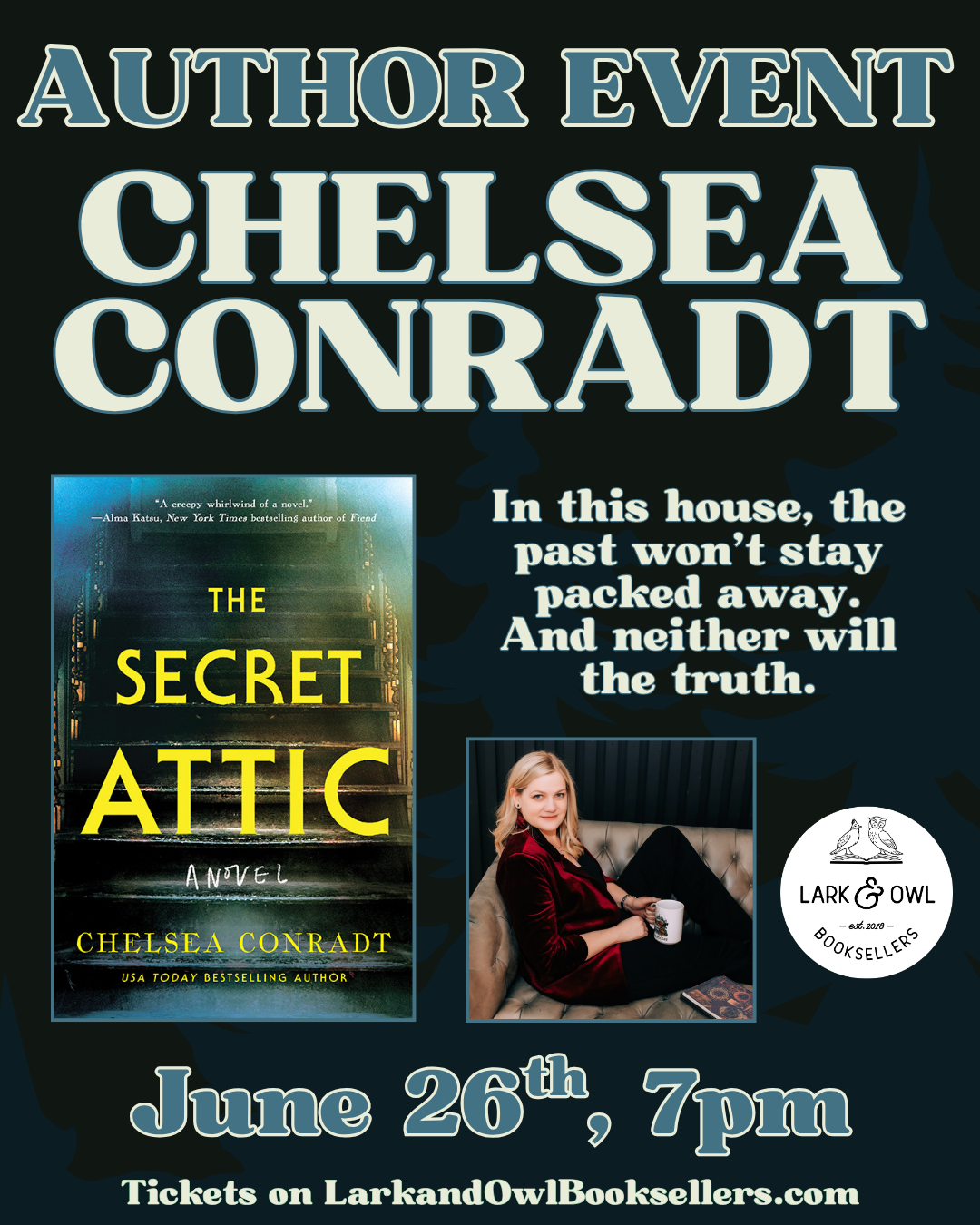 Chelsea Conradt Author Event - THE SECRET ATTIC