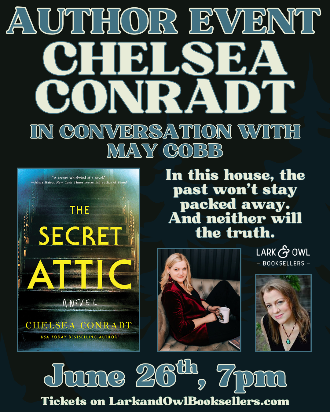 Chelsea Conradt Author Event - THE SECRET ATTIC