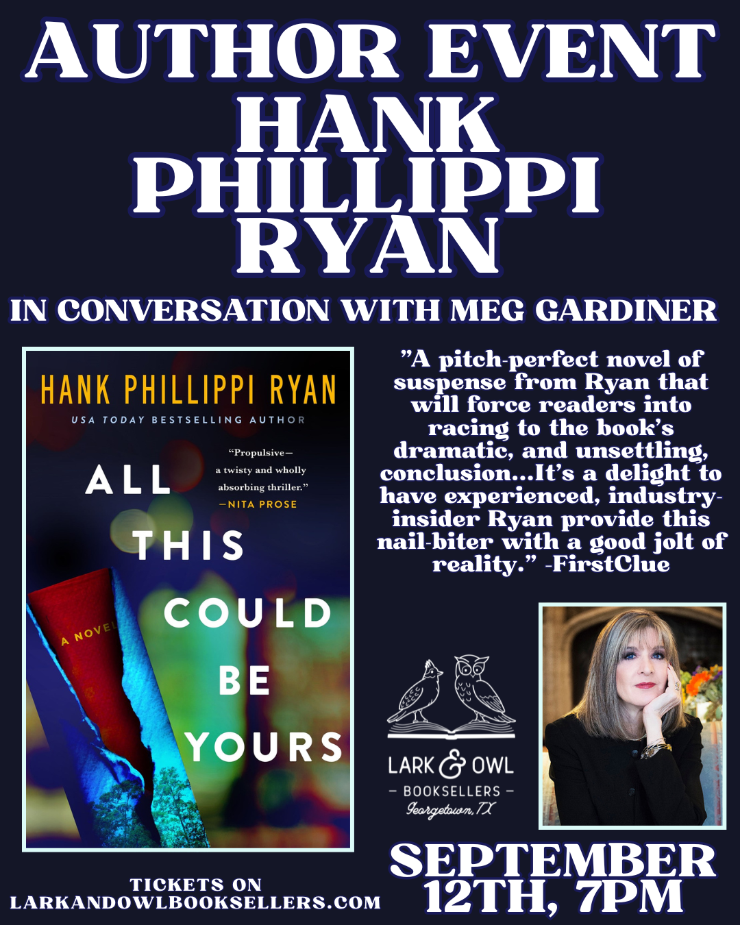 Hank Phillippi Ryan Author Event - ALL THIS COULD BE YOURS