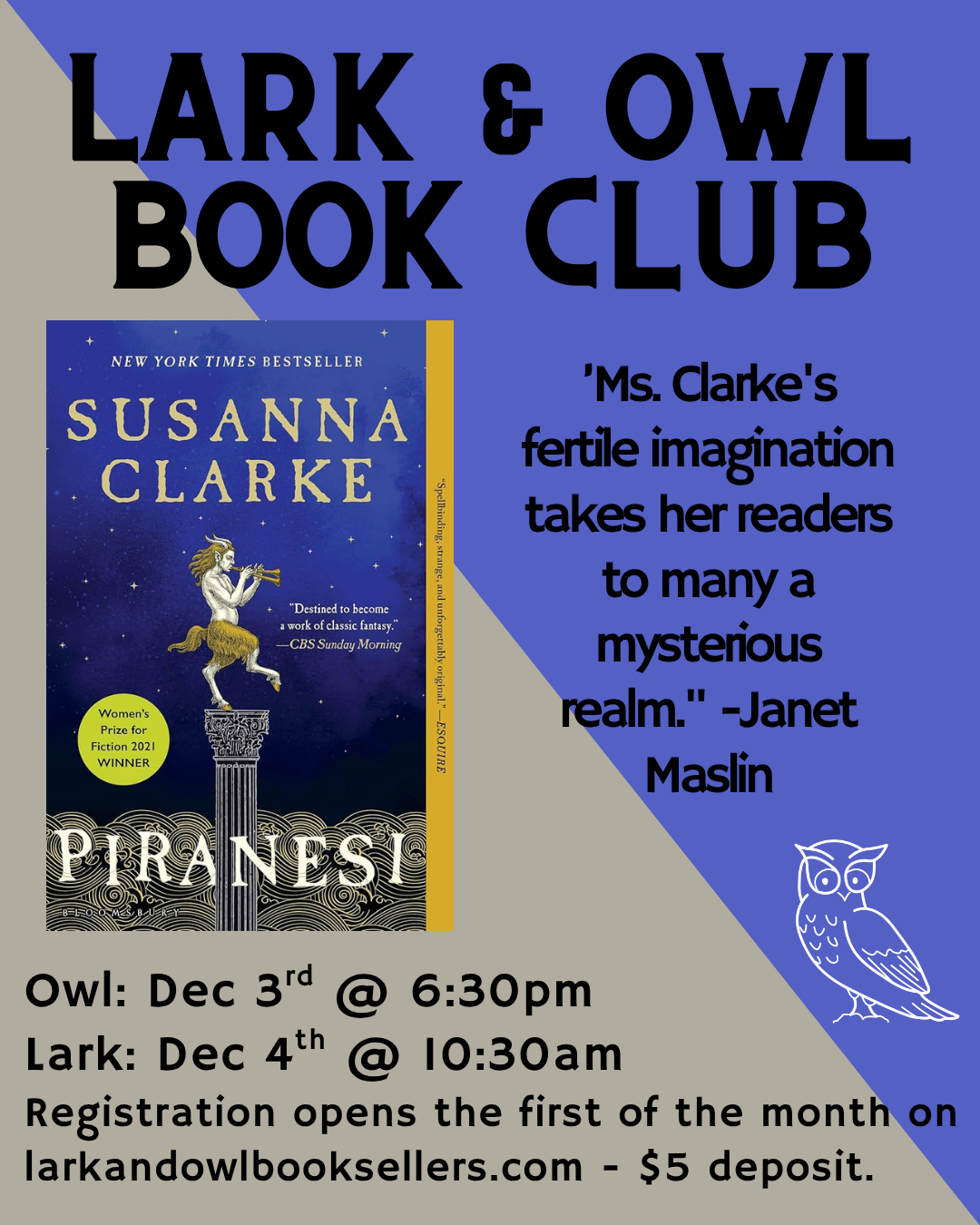 November 2025 Book Clubs!