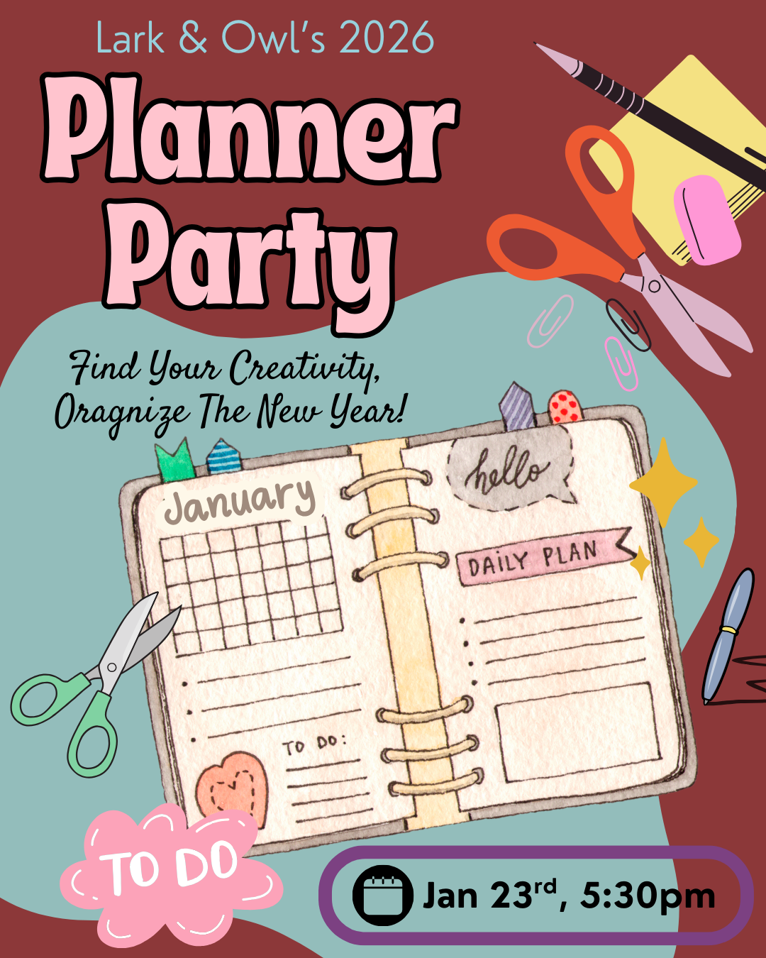 Planner Party: Organize the New Year!