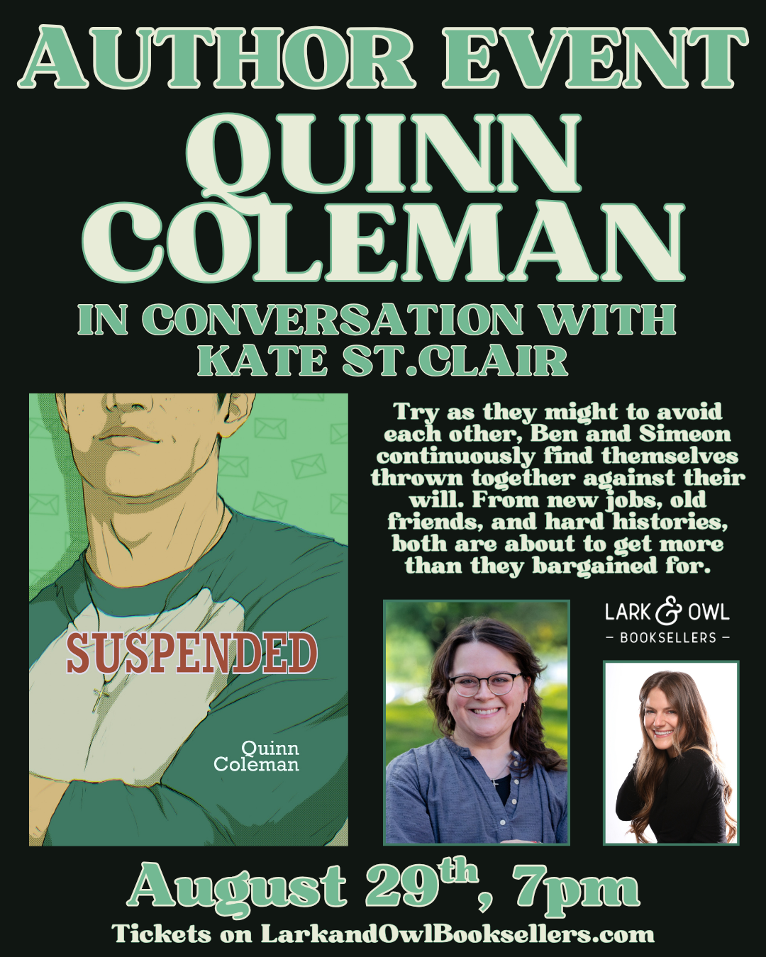Quinn Coleman Author Event - SUSPENDED