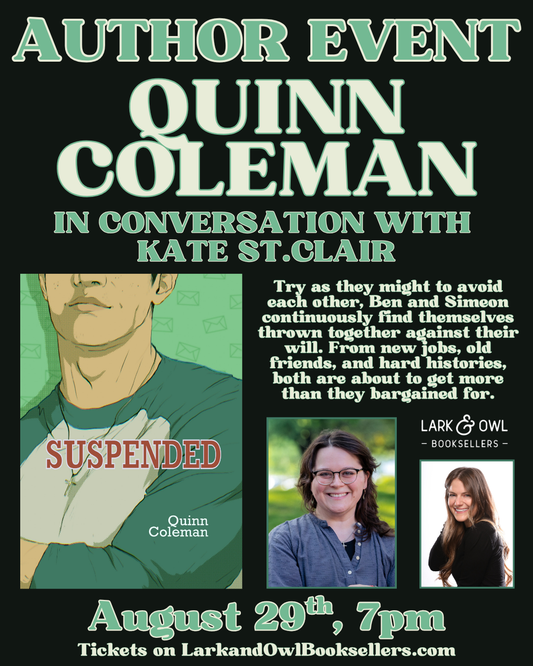 Quinn Coleman Author Event - SUSPENDED