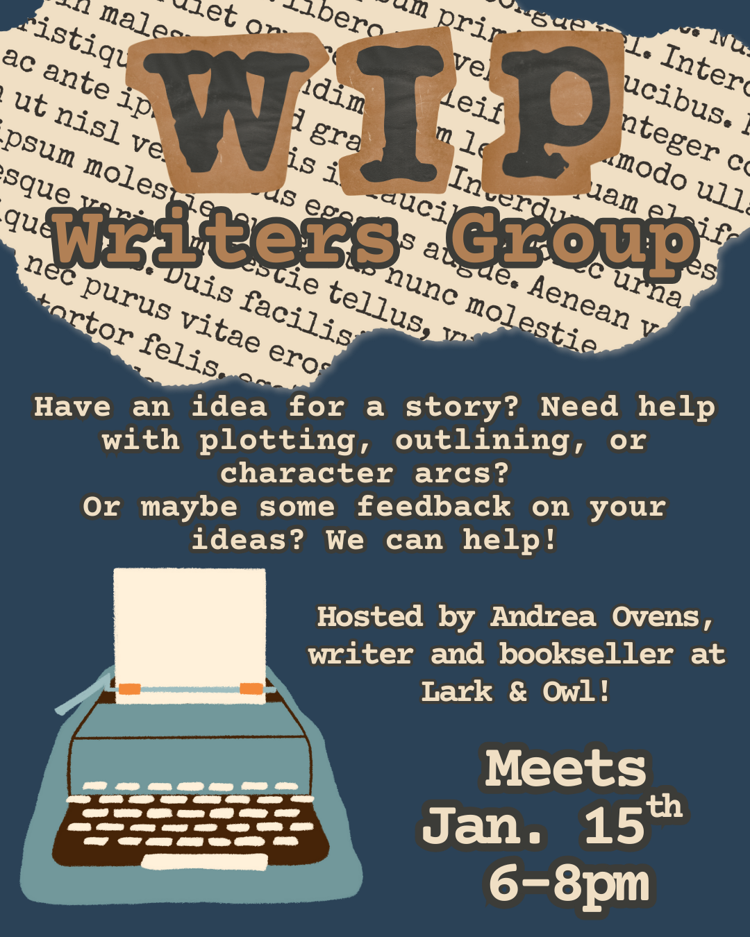 Work In Progress Writers Group