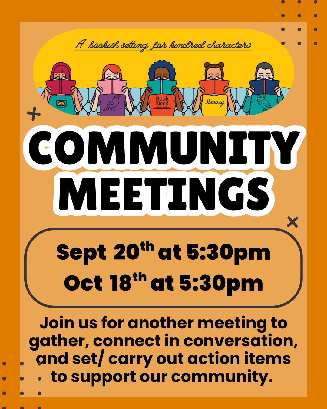 Upcoming Community Meetings