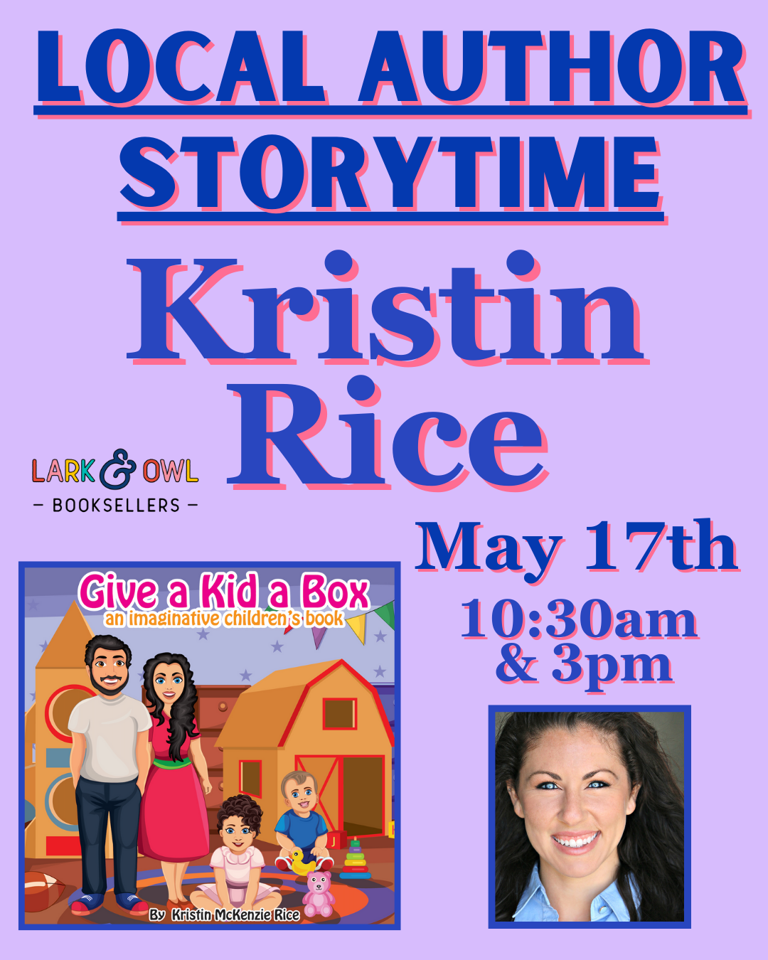Author Story Time: Kristin Rice